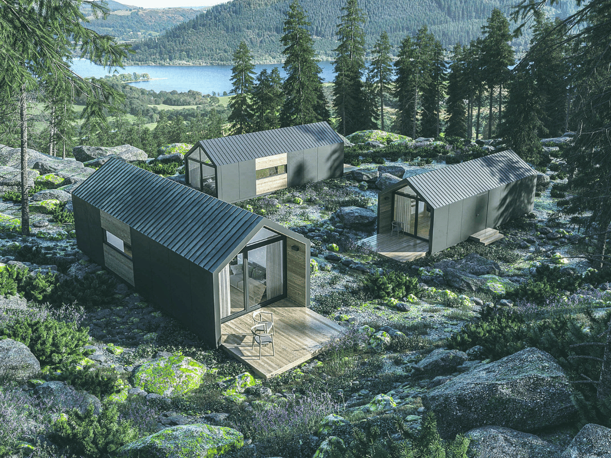 tiny house met veranda