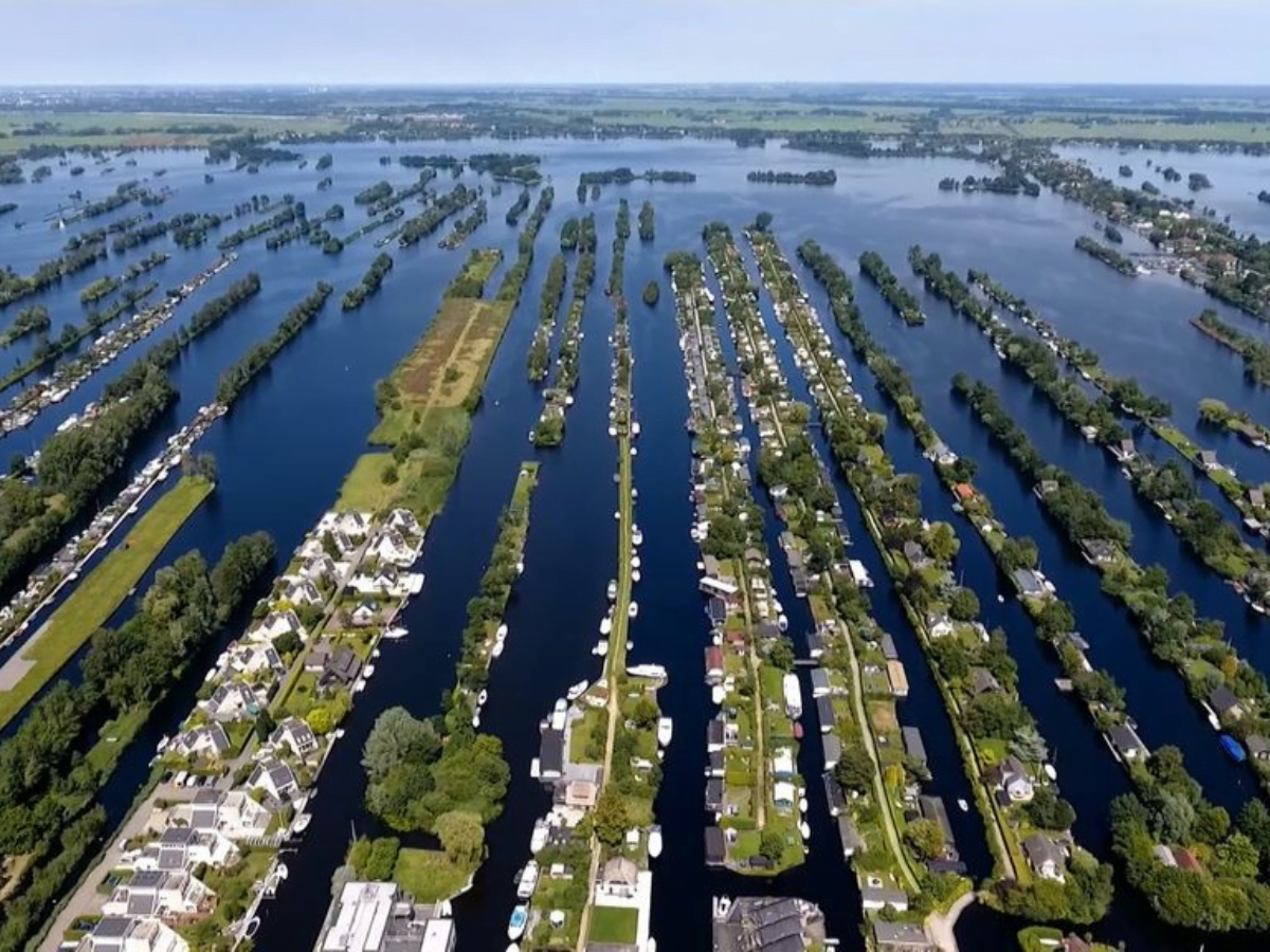 vinkeveense plassen vanuit de lucht