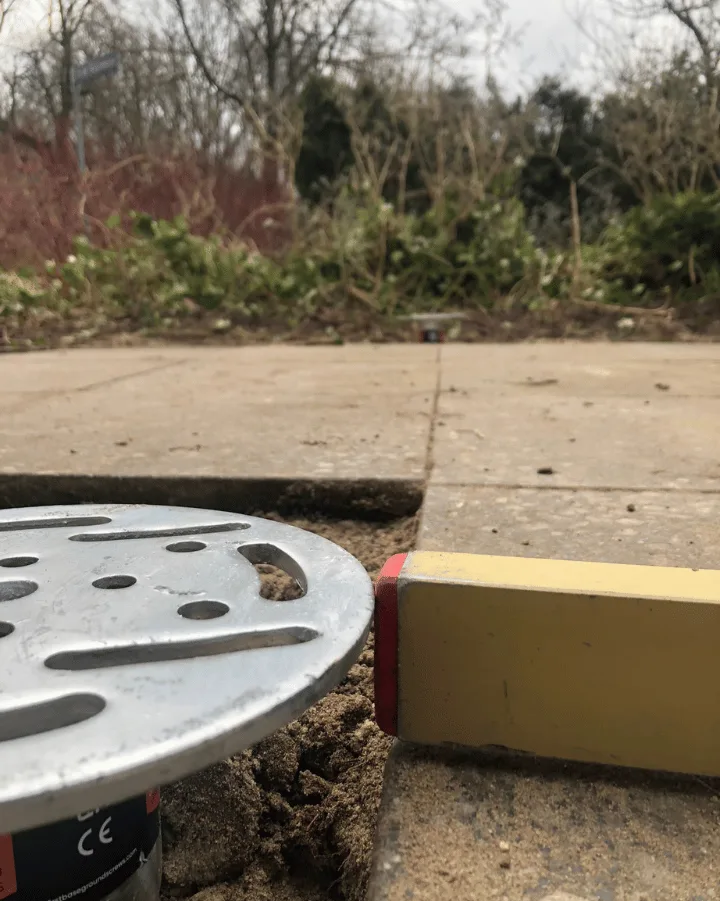 Fundering waterpas stellen voor tiny house